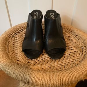 Sam Edelman Circus Black Mule Heels